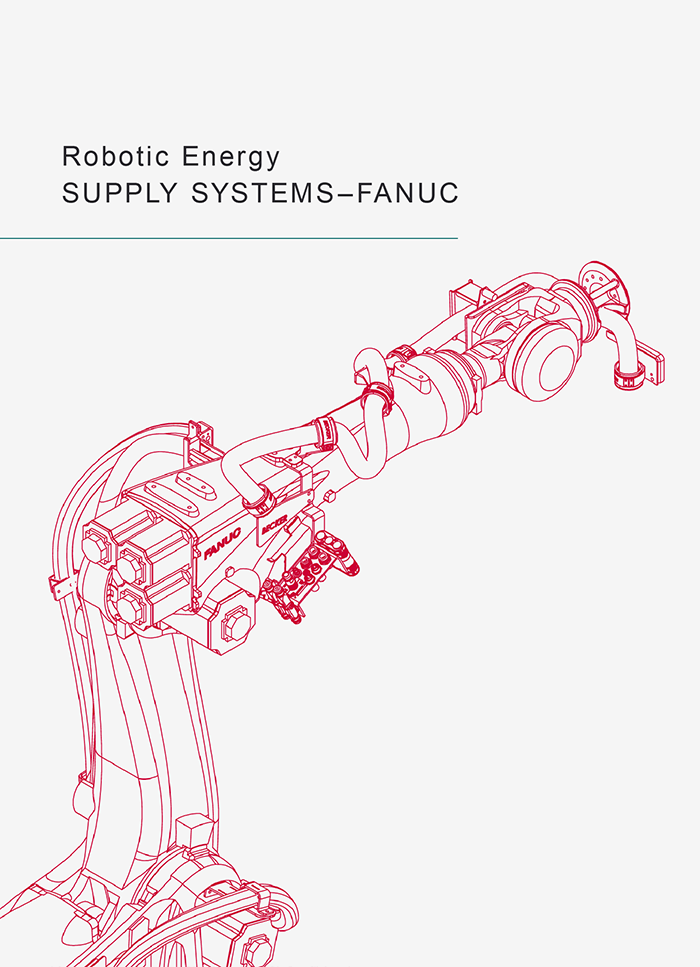 Portada del catálogo de sistemas de suministro de energía para robots