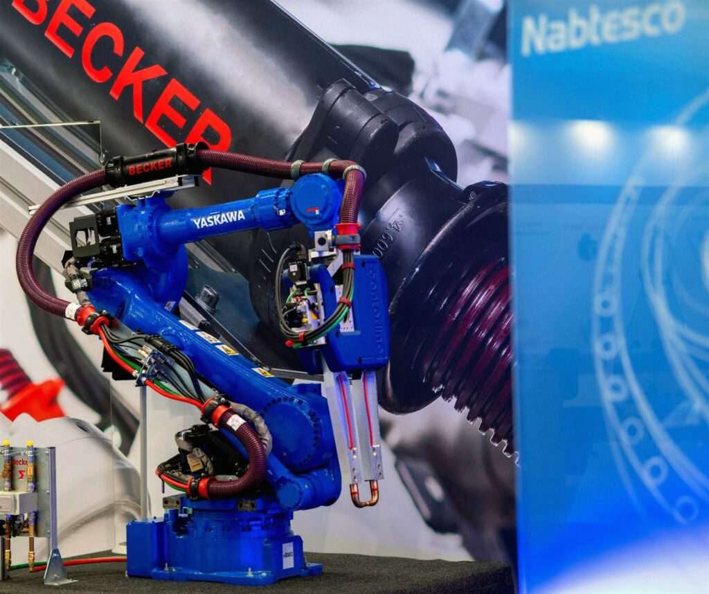 Becker Robotic stand at Automatica 2025